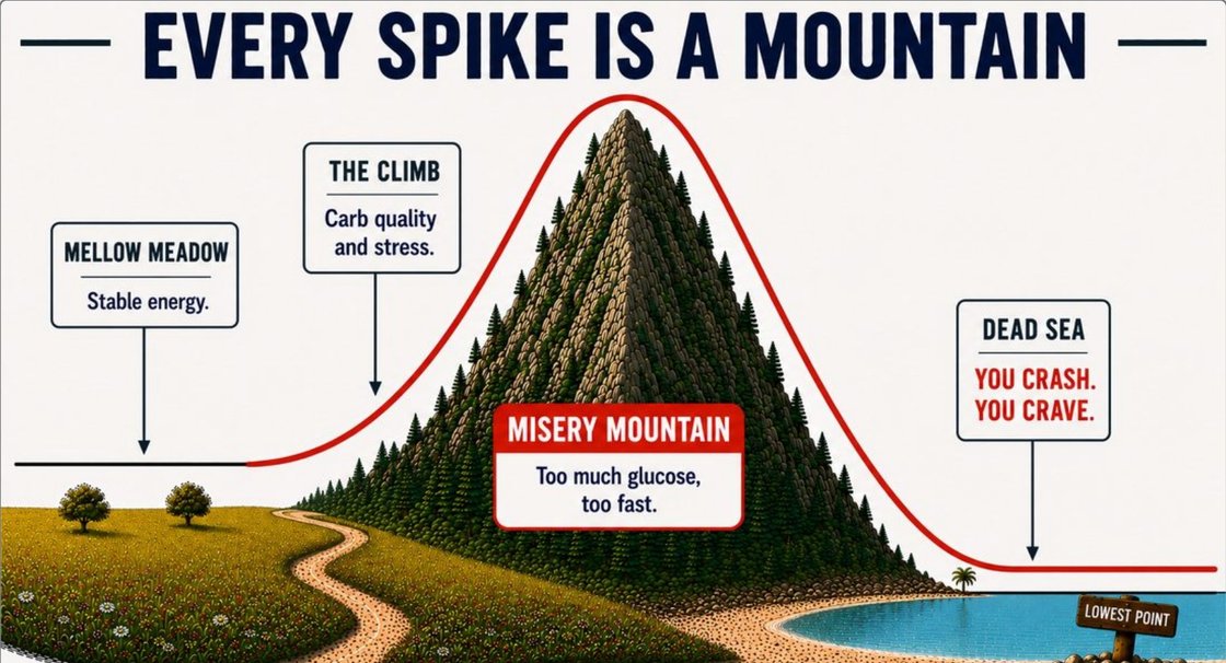 Every spike is a mountain: Mellow Meadow, the Climb, Misery Mountain and the Dead Sea